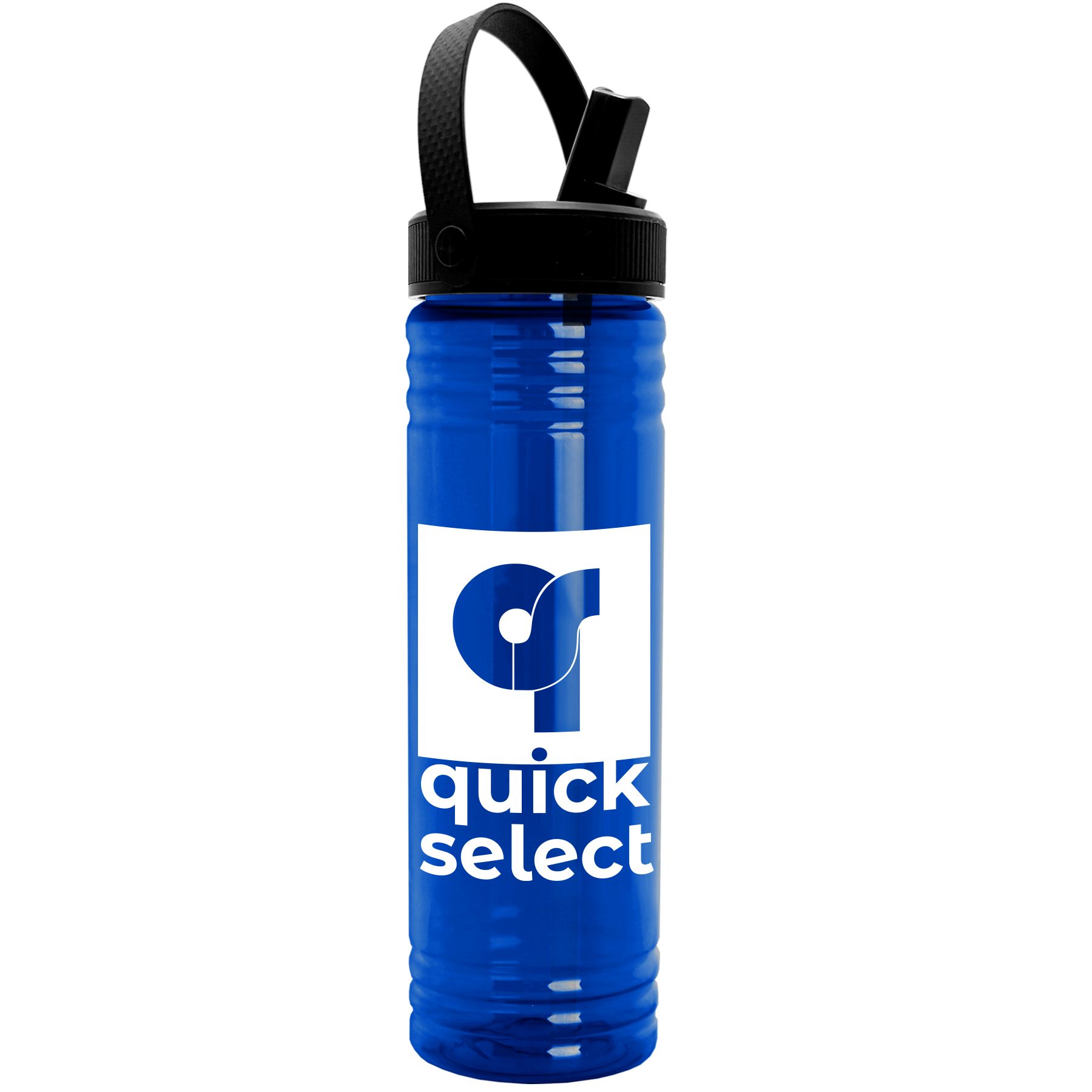 Slim Fit Bottle with Flip-Straw, Swivel-Handle Lid - 24 oz.